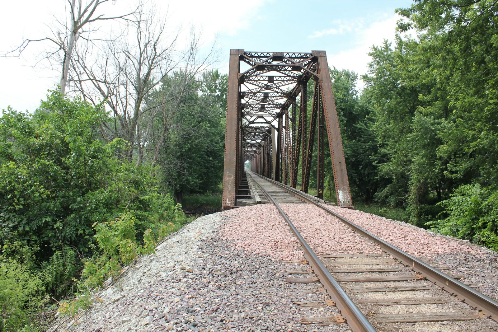 Looking south